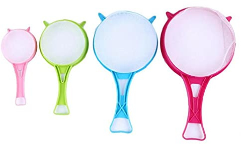 TOSSPER 4pcs / Set De Herramientas De Plástico Harina Tamiz De La Cocina Tamiz Tamiz Tamiz Harina De Múltiples Tamaños Juego del Colador De Cocina