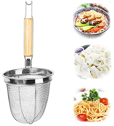 Estello Per Tagliatelle In Acciaio Inox Filtro Skimmer Cestello Per Spaghetti Mestolo A Rete Da Cucina Setaccio Ragno Setaccio Noodle Filtro Per Schiumarola Da Cucina Per Friggere Pasta Spaghetti