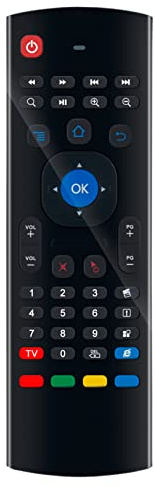 VINABTY MX3 2.4G Telecomando a infrarossi wireless con tastiera Adatto per | Smart TV Box Android IPTV HTPC Mini PC Windows IOS MAC Xbox