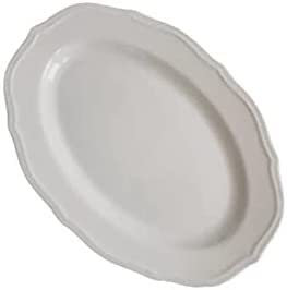 Bowl Creative Home Restaurant Cutlery Bowl Serving Dishes Pure White Retro Lace Embossed Dinner Plate Creative Simple Ceramic Disc Salad Cereal Breakfast Soup Bowl ( Color : White , Size : 8 inch oval