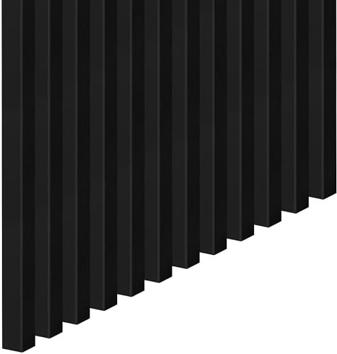 Lames Premium 3D Slim S 30 pièces, 20x20 mm, Panneaux muraux et meubles tridimensionnels panneaux de bois, panneaux muraux, aspect bois, mur à lattes