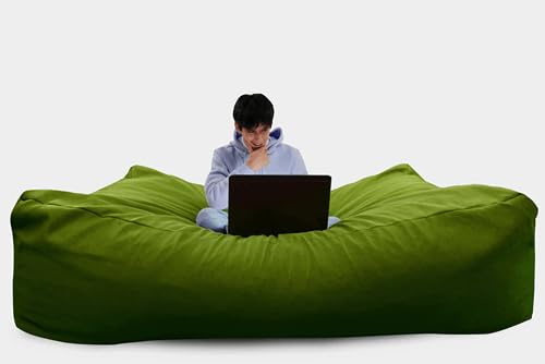 Dein-Polster Riesensitzsack Sitzsack XXL Sitzkissen mit Schaumstoffflocken Füllung 140x200x70 cm (Aruba 12)