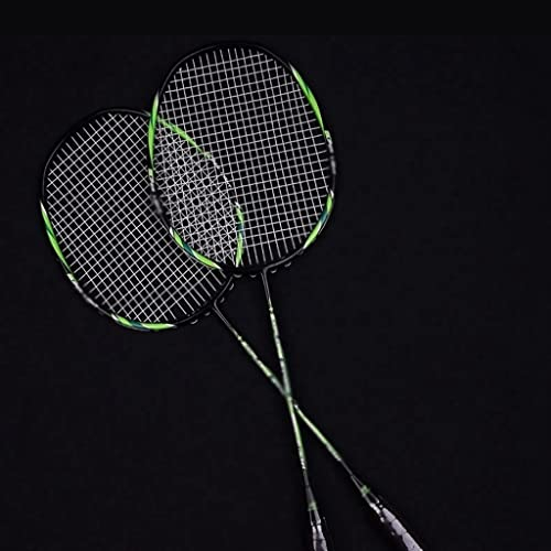 Guangyu 4U Badmintonschläger für Erwachsene, Carbon-Verbundschläger, Übungsunterhaltung, 2 Sätze Badmintonschläger