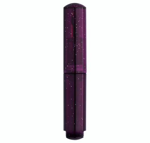 czxwyst Majohn Wancai II Mini Fountain Pen Pocket Travel Ink Pen (Fine Nib, Starry Purple)