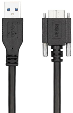 chenyang Câble micro USB 3.0 - Type A mâle vers Micro B mâle - Avec vis de plaque de montage - 1,2 m