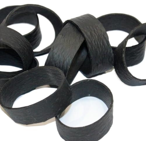 20 piezas bandas de goma grandes, bandas de goma elásticas anchas negras de 4cm de diámetro, bandas de goma elásticas, bandas de goma grandes de 1,5 cm de ancho