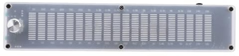 15 Band LCD Indicator Light Sound Spectrum Analyzer, Digital Equalizer Stereo Graphic Noise Reduction, Music Spectrum Analyzer,Multiple Display Modes, Built in Processor