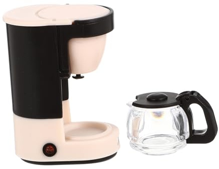 Vaguelly Mini Machine à Café Détails Réalistes Accessoire De Maison De Poupée Pour Garçon Fille Décoration De Cuisine Pour Jeux De Rôle