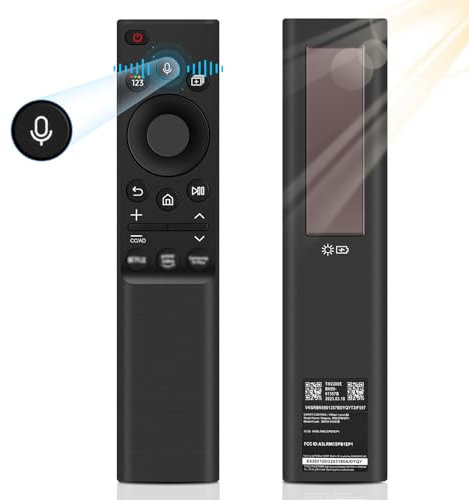 Pixelure Mando a distancia de repuesto para Samsung, BN59-01357B, mando a distancia por voz para Sam-Sung Smart TV, mando a distancia solar, repuesto compatible con Samsung 2021-2023 Smart TV 4K HD TV