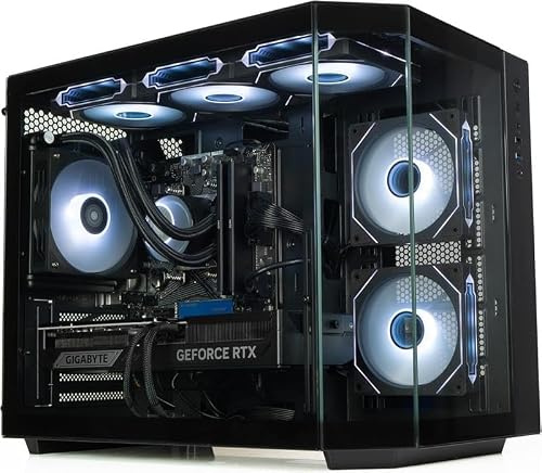 ionz Gaming Desktop PC, Ryzen 7 7700X, Nvidia RTX 5070 Ti 16GB OC, 32GB DDR5 RAM, 2TB NVMe SSD, 120MM AIO, Windows 11, 850W 80+ PSU (Apex, Black)