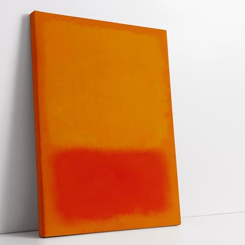 Artis Laboratory Rothko Arancio 100x150cm Riproduzione - Quadro su Tela in Cotone con Telaio, Pronto da Appendere, Quadri Moderni Soggiorno, Arredo Casa Ufficio, Eco-Friendly, Made in Italy