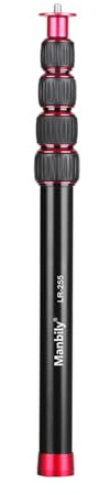 Mtlavish Manbily LR 255 Stativverlängerungsstange für Monopod Stabilisator aus Aluminiumlegierung 33,5 108 cm, Leicht, Stabil, Universell Kompatibel, Mit /4 Zoll Schraube und 3/8 Zoll Adapter, Ideal