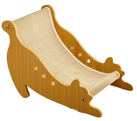 Milageto Griffoir 2 en 1 en Sisal pour Chat, Planche à Gratter Réutilisable, Chaise Longue pour Chat, Aire de Repos et Grattoir Combiné, Tapis Gratter pour Jouer et Anti-Destruction Meuble, 40x30x18cm