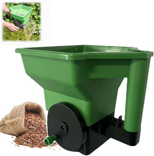 Esparcidor de mano, herramienta de plantación, suministros de jardín reutilizable, esparcidor de fertilizantes, esparcidor de semillas de césped, esparcidor de césped portátil, esparcidor manual de