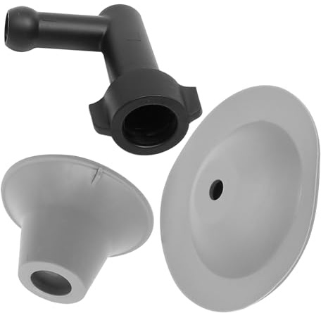 SOPOTUTU Desatascador de Inodoro Blanco con Cabezal Flexible y Mango Ergonómico Dispositivo Práctico para Destapar Tuberías y Desagües Bloqueados