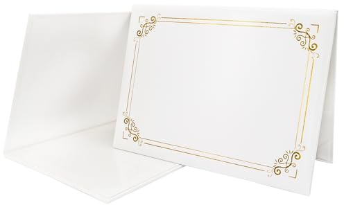 GraduationMall A4 - Funda protectora para documentos de diploma, color blanco