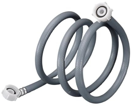 0.6m-8m Washing Machine Hose With 3/4＂ Connector Dishwasher Inlet Pipe PVC Tube Water Feed Fill Hose With 90 Degree Bend(2.5M)