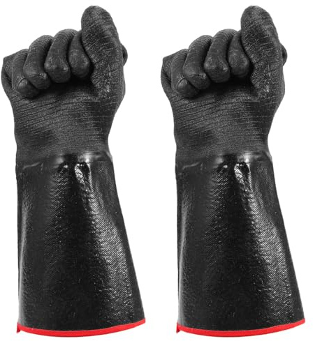 Adorainbow 1 Pair Heat Resistant Gloves Neoprene Oven Gloves High Temperature Resistant Washable for Cooking and Stove Protection