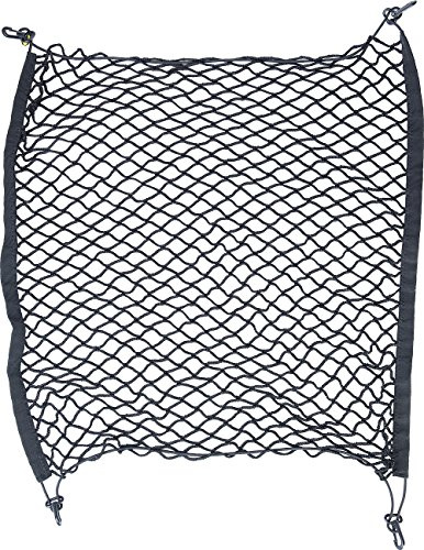 Lescars Kofferraum Netz: Universal-Kofferraum-Gepäcknetz, 70 x 70 cm, dehnbar auf 105 x 105 cm (Netz für Auto, Gepäcksicherung, Kfz)