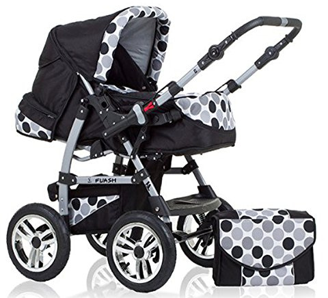 Kombi-Kinderwagen Flash 2 in 1 inkl. Sportsitz und umfangreichem Zubehör in 38 Farben