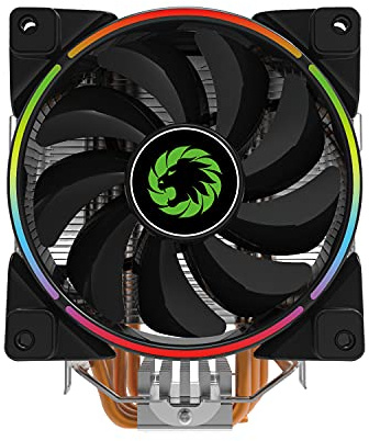 GameMax Gamma 500 ARGB CPU Cooler, Argb Leds, 5 Heatpipes, 1 x 120mm Argb Fan, RGB Mystic Light Sync, Compatible for AMD and Intel Platforms | Black/Silver