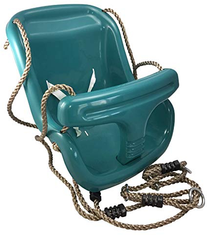 Loggyland Asiento Columpio Bebé con Cuerda y Sujeción - Turquesa