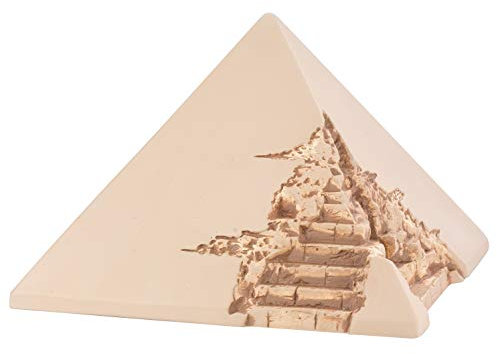 One of kind Pyramid Cremation Urn for Adult Ashes Unique Art Funeral Memorial (Ceramic)