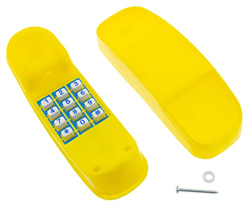 HOQ Spieltelefon GELB mit Tastenton Outdoor & Indoor geeignet