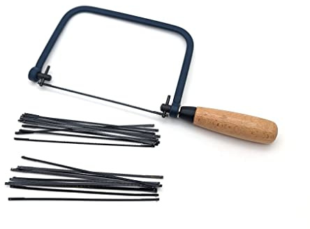 Taytools 777091, 6-1/2 Coping Saw Frame and 20 Replacement Blades, Hardwood Handle