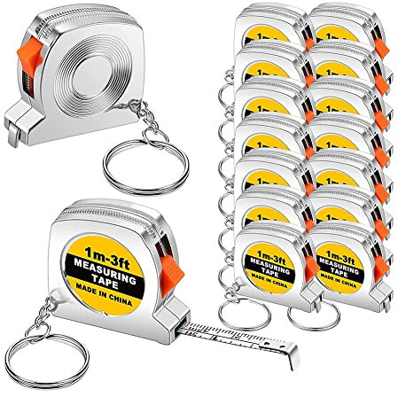 Bumdenuu 50 Pièces Mètre un Porte-clés Mètre un Fonctionnel Mètre un De Poche Mètre un Rétractable pour Enfants Adultes