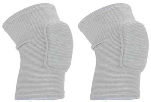 PATIKIL Rodilleras Protectoras Tamaño L 2 Piezas Rodilleras de Espuma para Voleibol Rodilleras de Esquí Transpirables Rodilleras para Danza Fútbol Baloncesto Entrenamiento Gris