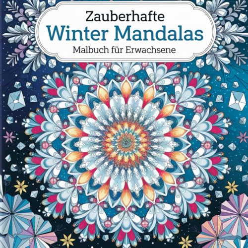Zauberhafte Winter Mandalas Malbuch für Erwachsene