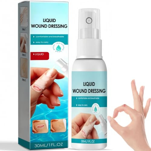 Skin Liquid Plaster Spray - Breathable, Waterproof Wound Dressing with Quick-Dry, Transparent Protection