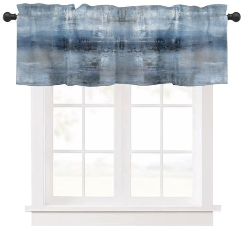 Ausing Abstrakt Flächenvorhänge Sonnenschutz Scheibengardinen Gardinen schnell aufzuhängen für Zimmer Küche reisefreundlich 45cmH 137Bcm