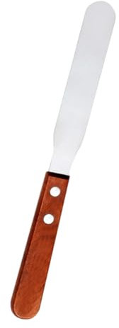 HAKIDZEL Spatule D'épilation Cire Inoxydable et Manche Bois Rectiligne Outil D'épilation Corporelle Professionnel et Domicile pour Femmes Usage Esthétique Style Aléatoire