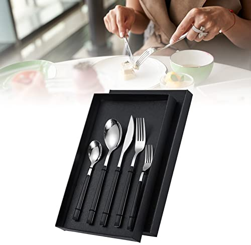BAFOVY Acciaio Inossidabile Posateria Set, Alta Durezza Finitura a Specchio Ergonomico Peso, per Occasioni Quotidiane e Formali, Adatto per (manico)