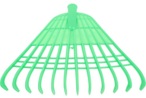 SEWACC Râteau à Feuilles Jardin Robuste en Plastique Vert, Taille Grosse, Outil Multifonction pour Nettoyage Pelouse Et Collecte Débris, Râteau Léger pour Jardinage, Usage Extérieur,