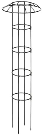 Enrejado de paraguas, marco vertical decorativo, tubos de hierro recubiertos de polipropileno, soporte para plantas trepadoras, escultura de torre de enrejado, estructura estable a prueba de óxido