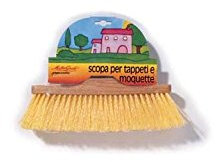 DEMOLLI CASALINGHI Scopa, Giallo e Legno Naturale, 27x4,5 cm