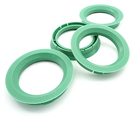 4 anelli di centraggio 72,5-56,6/72,5 su 56,6 compatibili con Borbet Green