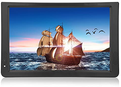 Garsent Televisor portátil de 11.6 Pulgadas, televisor LED pequeño bocinas, baterías Recargables de 1500 mAh para el Dormitorio, Cocina.(EU) (11.6)