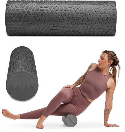 Gaiam Restore Textured Foam Roller, Deep Tissue, 18