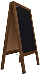 ALLboards Kundenstopper mit lackiertem Holzrahmen 100x50cm, Werbetafel, Gehwegaufsteller, Aufsteller, Straßenreiter, Kreide