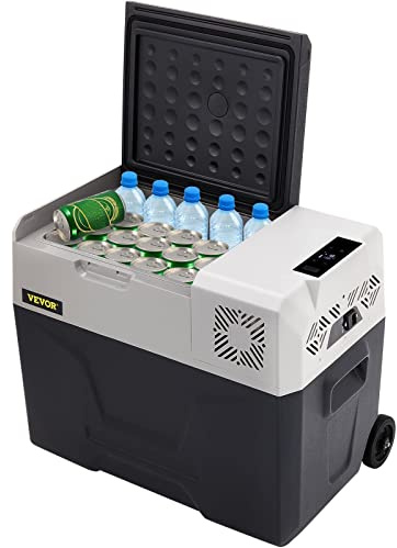 Vevor, frigorifero da 30 l, portatile, piccolo frigorifero, frigorifero, congelatore, veicolo, auto, camion, camper, barca, mini dispositivo di raffreddamento elettrico per guida, viaggi, pesca,