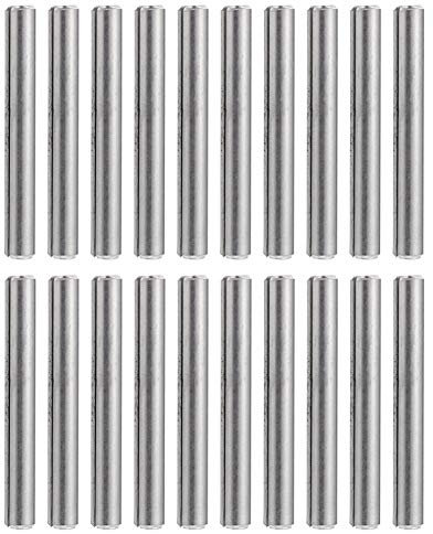 VILLCASE 50pezzi Pin Elastici Inossidabile Perni Slotted Per Fissaggio e Centraggio Corrosione Per Domestici e Commerciali