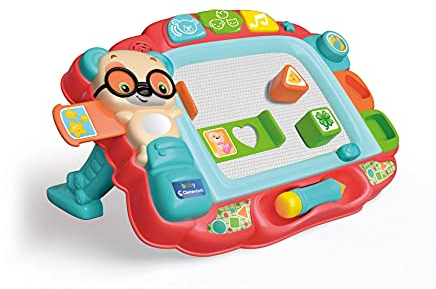 Clementoni - Nueva Pizarra cantarina, Juguete bebé, 18 a 36 Meses, Centro Actividades Infantil, Juguete en español einglés (61338)