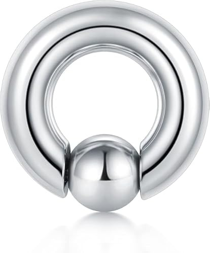 Funseedrr 316L Acier Chirurgical Anneaux de Perles Captives Intim Captive Bead Ring BCR Piercing Bijoux (1.6 2 2.5 3 4 5 6 8 10mm épaisseur)