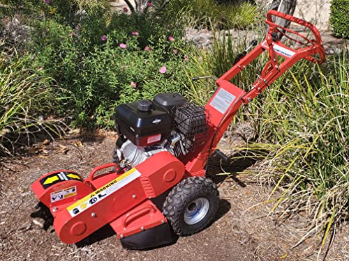 13.5HP Gas Powered Walk Behind Stump Grinder Wood Cutter XR2100 420CC Engine and 9 Teeth