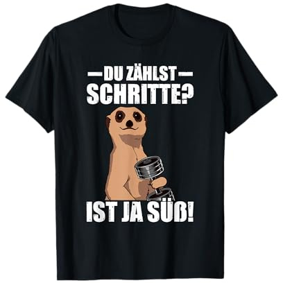 Du zählst Schritte? Kraftsport Gym lustiges Bodybuilding T-Shirt
