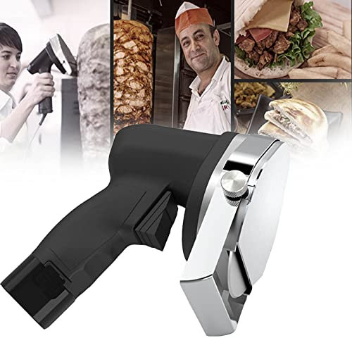 Doner Kebab Knife, Shawarma Slicer Cutter, Electric Gyro Meat Slicer,80W Electric Meat Slicer Shaver 2800RPM for Cutting Turkish Kebab Lamb Turkey